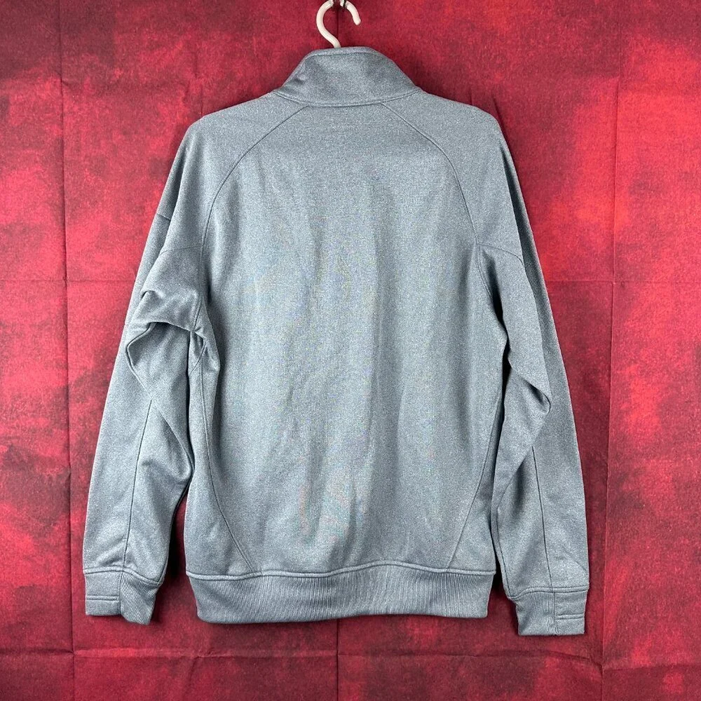 SPORT-TEK QUARTER-ZIP PULLOVER GRAY EMROIDERED SPEER PRIDE ACADEMY LOGO SIZE 